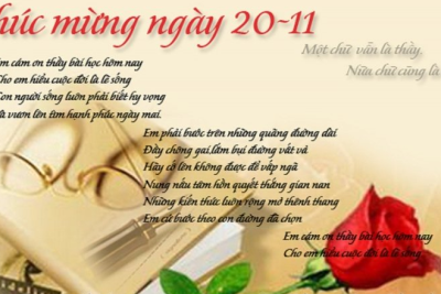 TRƯỜNG THCS XÃ MINH THUẬN TỔ CHỨC KỶ NIỆM  40 NĂM NGÀY NHÀ GIÁO VIỆT NAM (20/11/1982-20/11/2022)