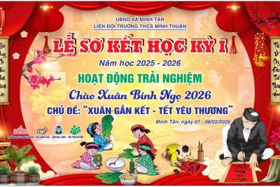 TRƯỜNG THCS MINH THUẬN RỘN RÀNG HOẠT ĐỘNG TRẢI NGHIỆM: “XUÂN GẮN KẾT – TẾT YÊU THƯƠNG” CHÀO XUÂN BÍNH NGỌ 2026